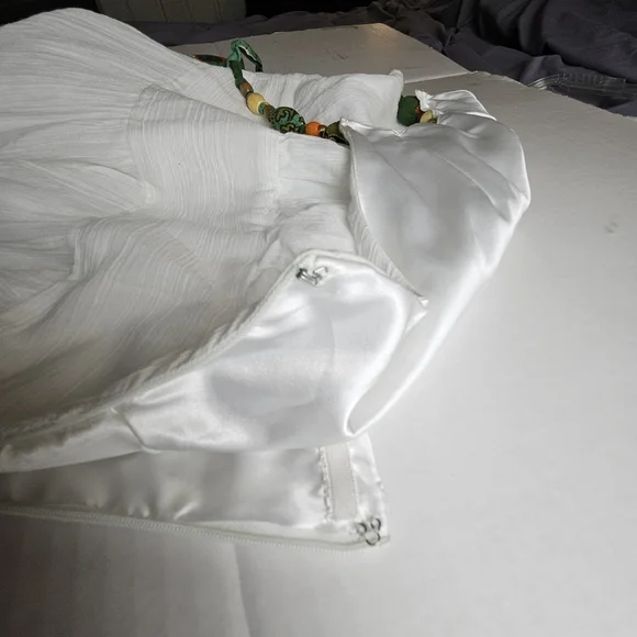 Robbie Bee Women Striking White Sundress Size 14 - Picture 14 of 15